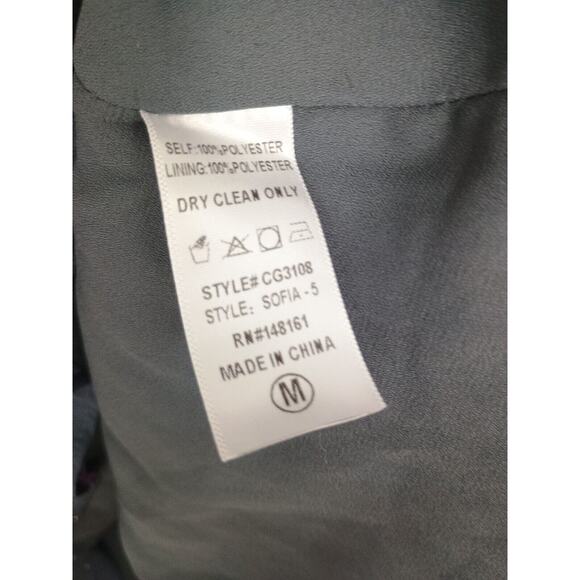 Buddy Love Dress Womens Gray Sofia Ruffled Shoulder Quirky Glitter Galaxy Twee - Picture 9 of 9